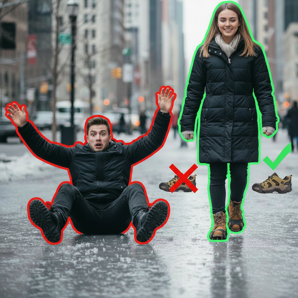 ICEGRIP – Elastické mačky pro veškerou obuv proti uklouznutí a pádům - Obrázek 2