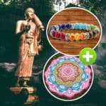 Kompletní spirituální sada (gobelín + náramek)