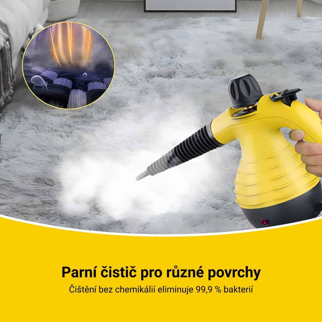 STEAMY® Tlakový parní čistič – Vše v jednom s 9 exkluzivními doplňky - Obrázek 2