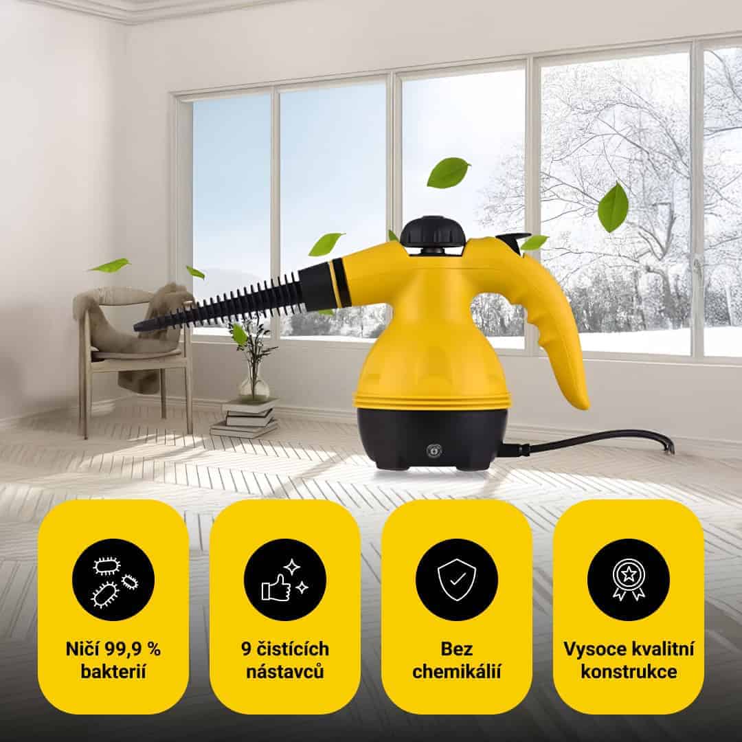 STEAMY® Tlakový parní čistič – Vše v jednom s 9 exkluzivními doplňky - Obrázek 5