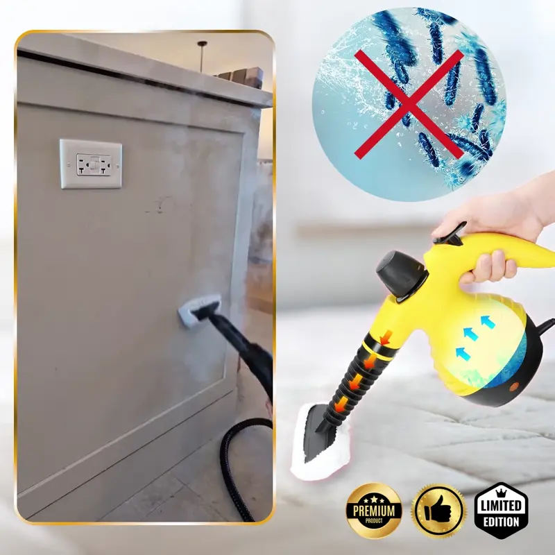 STEAMY® Tlakový parní čistič – Vše v jednom s 9 exkluzivními doplňky