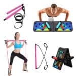 Deska na kliky a tyč na pilates