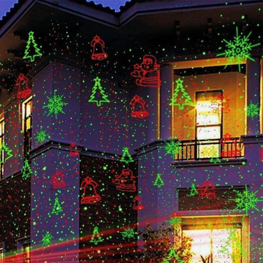 Laserový projektor vánočních světel