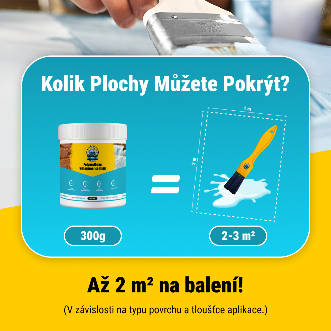 RHINOFIX Wateraegis – Transparentní vodotěsné těsnění pro jakýkoli povrch (různé velikosti) - Obrázek 2