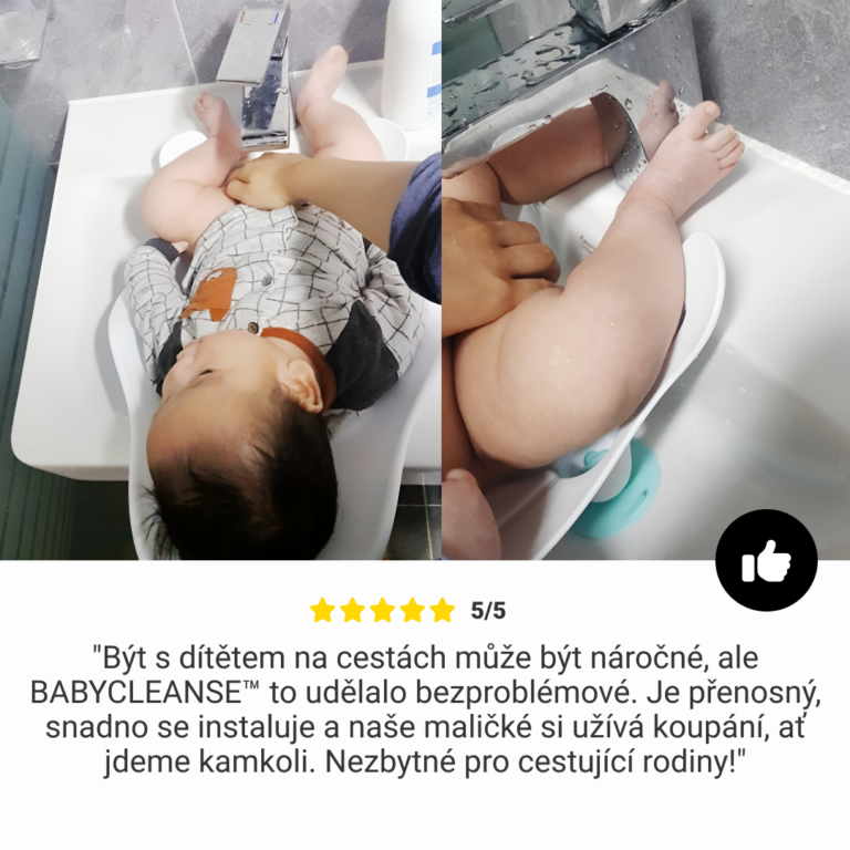 Podpora pro koupání dětí BabyCleanse™ - Obrázek 5