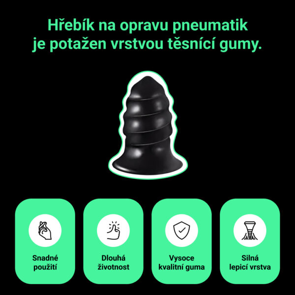 Tirestore™ Vakuové hřebíky na opravu pneumatik – 30 ks. - Image 4