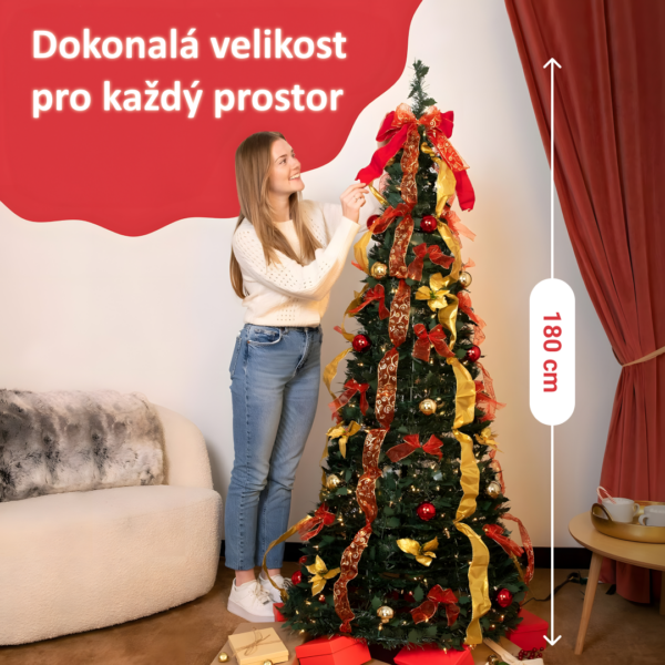 Vyskakovací vánoční stromeček InstaTree™ (180cm x 65cm) - Obrázek 3