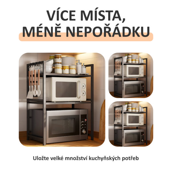 MicroRack™ Rozšiřitelná Police pro Mikrovlnnou Troubu - Image 2