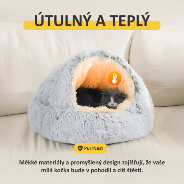 PurrNest – Antistresová postel pro zvířata - Image 2