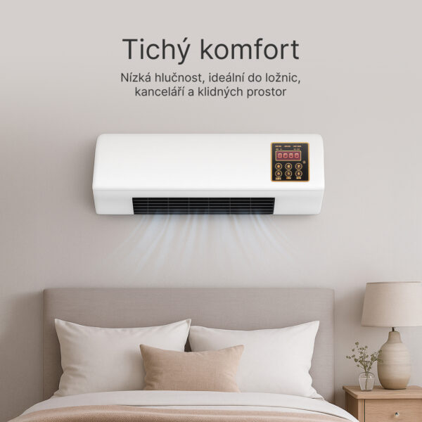 Enchantia – Ventilátor s funkcí vytápění a ventilace, montáž bez nářadí - Image 4