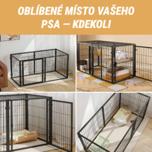 Alternative view of Pawz™ - Multifunkční skládací ohrádka pro psy s dveřmi a odnímatelnou střechou