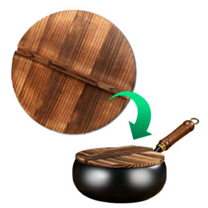 Dřevěné víko na wok o průměru 26 cm
